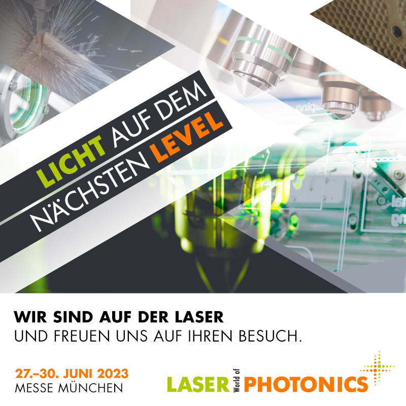 Besuchen Sie uns auf der Laser World of Photonics in München